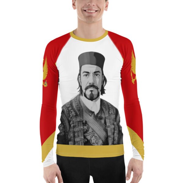 Camiseta manga larga all over hombre Crnogorski Busto B&W