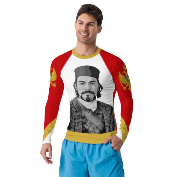 Camiseta manga larga all over hombre Crnogorski Busto B&W