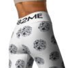 Leggings de yoga all over mujer Flower Bubbles B&W