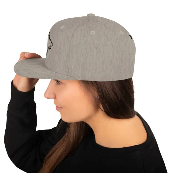 classic-snapback-heather-grey-left-side-671837fb5c8f4.jpg Genial gorra Snapback - Mapa Montenegro (negro)