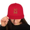 Gorra snapback Monograma 382ME gold