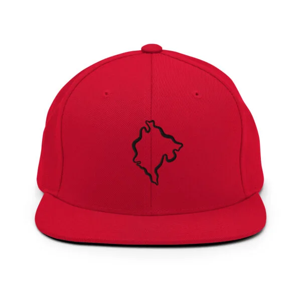 classic-snapback-red-front-671837fb494e3.jpg Genial gorra Snapback - Mapa Montenegro (negro)