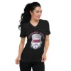 unisex-v-neck-tee-black-front-6720e7e73ff1e.jpg Vigorosa camiseta Unisex manga corta y cuello V - Guerrero Montenegrino
