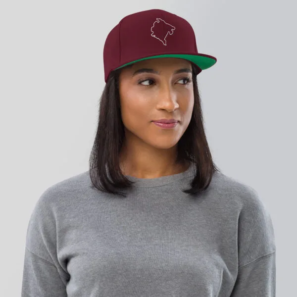 Gorra Snapback CG map white