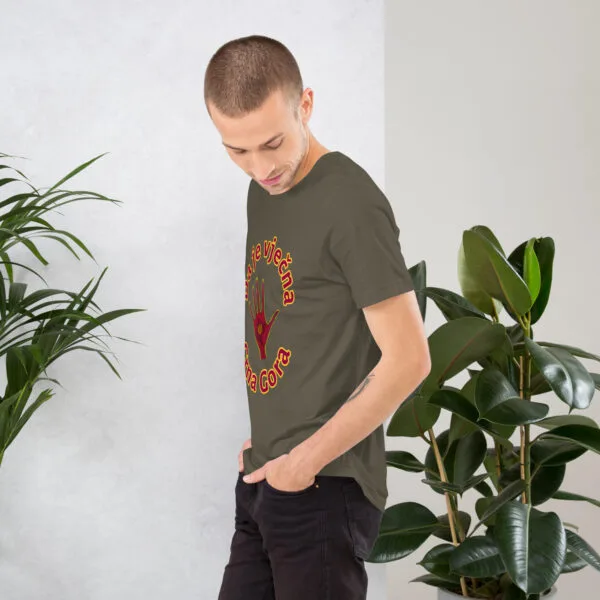 Camiseta cuello redondo manga corta unisex Vječna CG  & Ruka