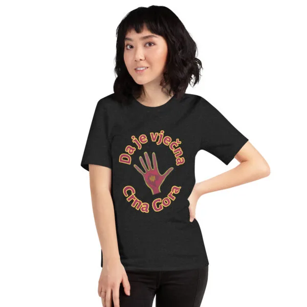 Camiseta cuello redondo manga corta unisex Vječna CG  & Ruka
