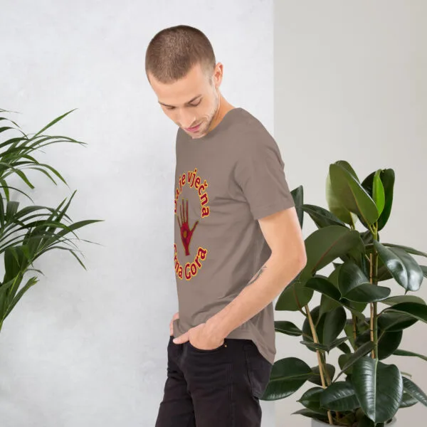 Camiseta cuello redondo manga corta unisex Vječna CG  & Ruka
