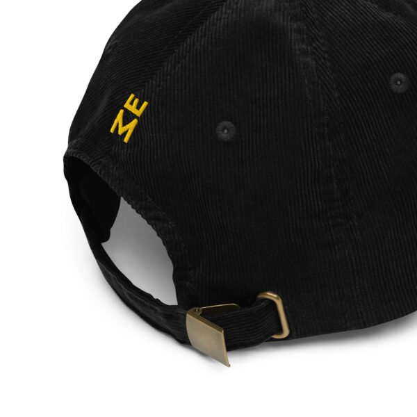 Gorra de pana vintage bordada 382ME Gold