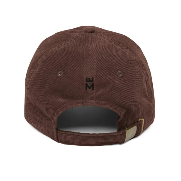 Gorra de pana vintage bordada 382ME  Black