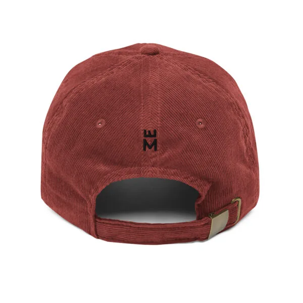 Gorra de pana vintage bordada 382ME  Black