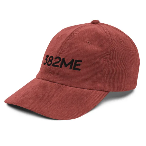 Gorra de pana vintage bordada 382ME  Black
