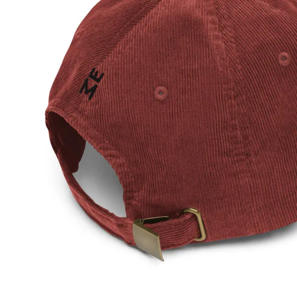 Gorra de pana vintage bordada 382ME  Black