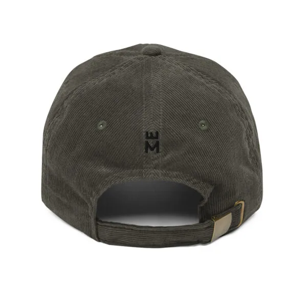Gorra de pana vintage bordada 382ME  Black