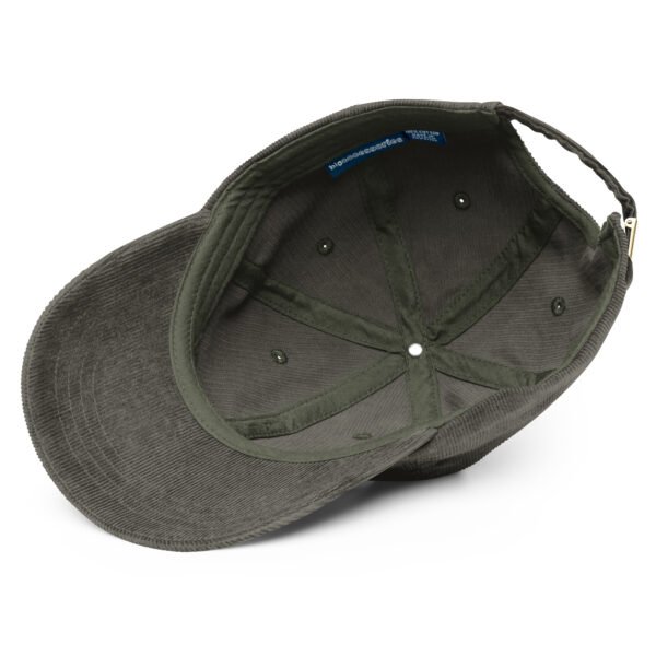 Gorra de pana vintage bordada 382ME Gold