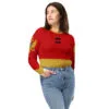 Top curto de manga comprida - Bigode Montenegrino (vermelho)