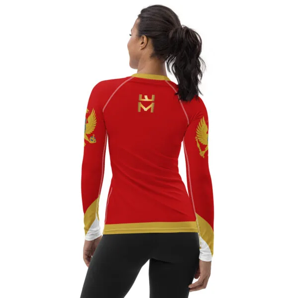 Camiseta manga larga all over mujer Brkovi full red