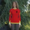 Camiseta manga larga all over mujer Brkovi full red
