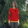Camiseta manga larga all over mujer Brkovi full red