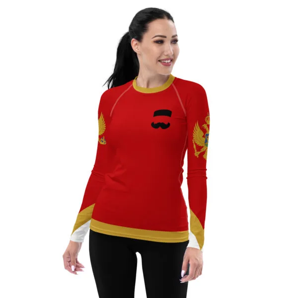 Camiseta manga larga all over mujer Brkovi full red