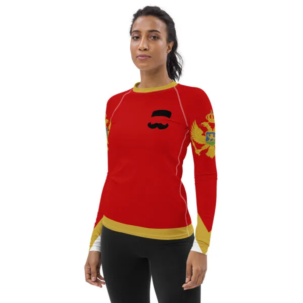 Camiseta manga larga all over mujer Brkovi full red