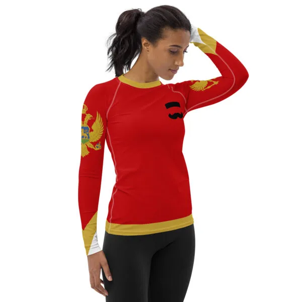 Camiseta manga larga all over mujer Brkovi full red