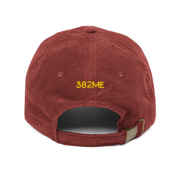Gorra de pana vintage Bigote Montenegrino y mapa