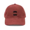 Gorra de pana vintage bordada CG Brkovi