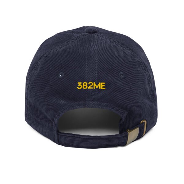 Gorra de pana vintage Bigote Montenegrino y mapa