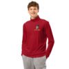 unisex-quarter-zip-pullover-true-red-front-699fa5731a5fd.jpg Imponente sudadera manga larga con cremallera montenegrino y Montenegro