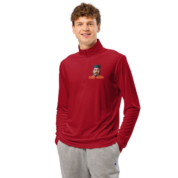 unisex-quarter-zip-pullover-true-red-front-699fa5731a5fd.jpg Imponente sudadera manga larga con cremallera montenegrino y Montenegro