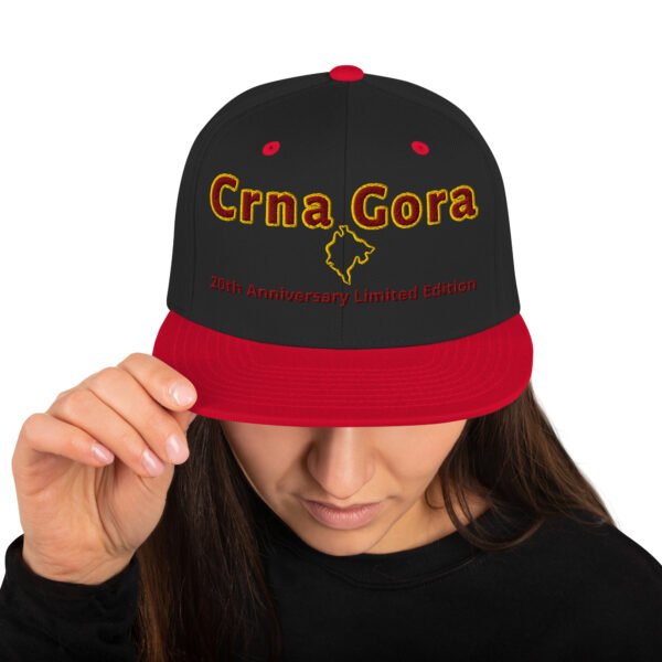 classic-snapback-black-red-front-69f94ec3b1248.jpg Atractiva gorra Snapback - Crna Gora 20th Anniversary Limited Edition