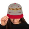 classic-snapback-heather-grey-red-front-69f94ec3b7674.jpg Atractiva gorra Snapback - Crna Gora 20th Anniversary Limited Edition